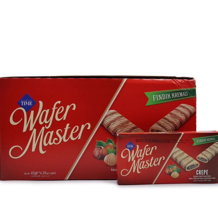WAFER MASTER  CREPE , WAFERS FILLED WITH COCA AND HAZELNUT CREAM 65G {1PC , 3PCS , 6PCS} - Image 2