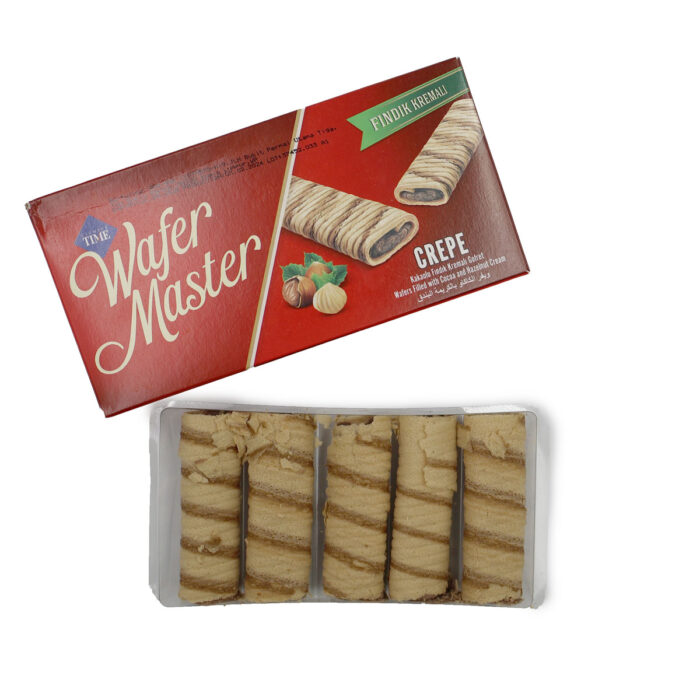 WAFER MASTER  CREPE , WAFERS FILLED WITH COCA AND HAZELNUT CREAM 65G {1PC , 3PCS , 6PCS} - Image 5