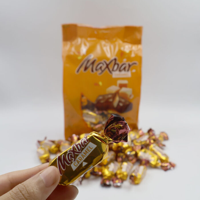 MAXBAR CARAMEL, MILK CHOCOLATE COATED BAR WITH CARAMEL AND NOUGAT {250G ,430G} - Image 3