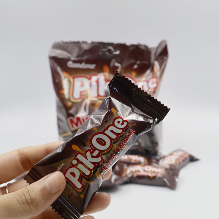 PIK ONE CHEWY CARAMEL MINIS, NOUGAT AND CARAMEL ENROBED IN MILK CHOCOLATES {150G,297G} - Image 3