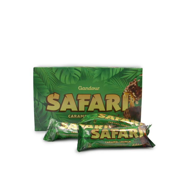 SAFARI CARAMEL CRUNCH, WAFER CARAMEL & CEREAL COVERED WITH MILK CHOCOLATE { 3PCS, 6PCS, PACK 12PCS } - Image 2