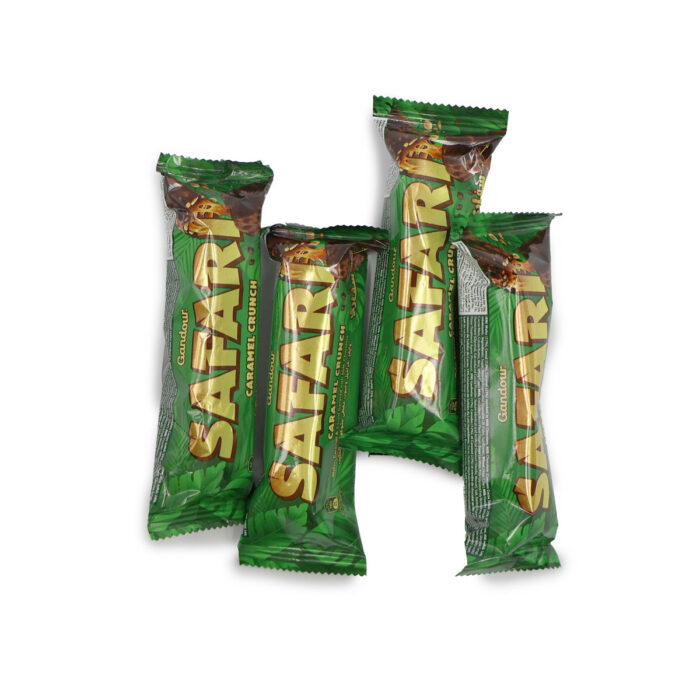 SAFARI CARAMEL CRUNCH, WAFER CARAMEL & CEREAL COVERED WITH MILK CHOCOLATE { 3PCS, 6PCS, PACK 12PCS } - Image 4