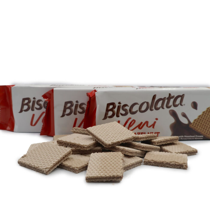 BISCOLATA VENI HAZELNUT WAFER, 36 PIECES CRISPY & CREAMY WAFER WITH HAZELNUT CREAM 110G{1PC , 3PCS , 6PCS}