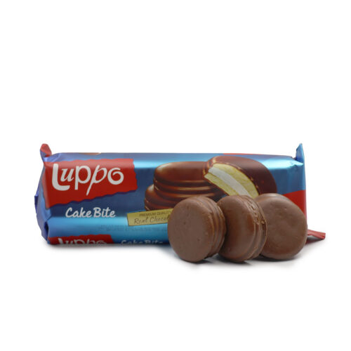 LUPPO CAKE BITE PREMIUM QUALITY REAL CHOCOLATE 8PCS 184G