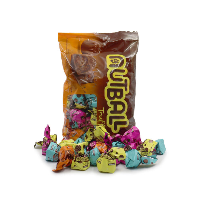 NUTBALL TRUFFLE, COCOA COATED WITH CRISPY RICE AND HUZELNUT CREAM {500G, 250g} - Image 3