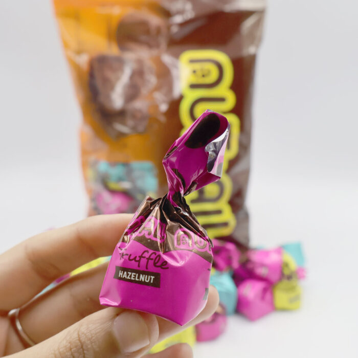 NUTBALL TRUFFLE, COCOA COATED WITH CRISPY RICE AND HUZELNUT CREAM {500G, 250g} - Image 7