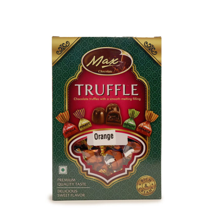 MAX TRUFFLE CHOCOLATE WITH A SMOOTH MELTING ORANGE  FILLING {250G, 500G, 1KG} - Image 8