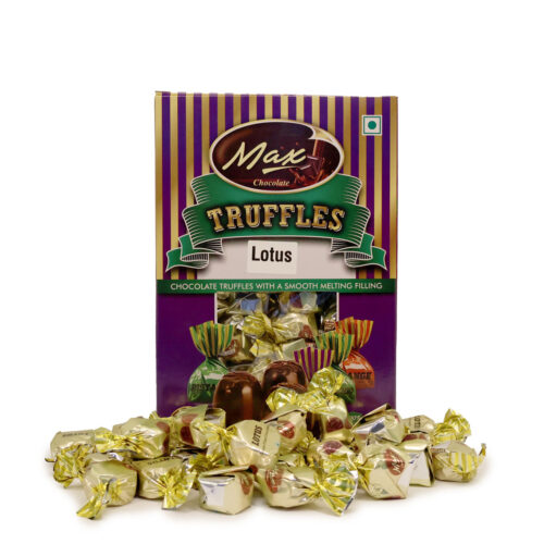 MAX TRUFFLES CHOCOLATE WITH A SMOOTH MELTING LOTUS FILLING {250G, 500G, 1KG}