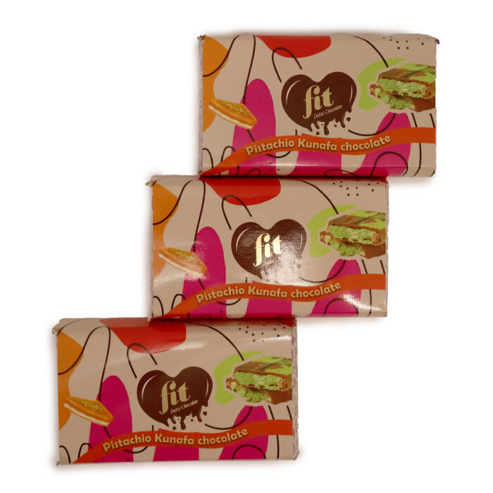 FIT DUBAI CHOCOLATE { 200G } PISTACHIO KUNAFA CHOCOLATE ,MADE IN U.A.E BY MAX CHOCOLATE - Image 4