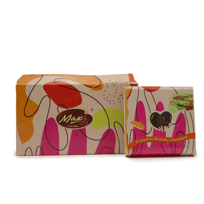 FIT DUBAI CHOCOLATE { 80G } PISTACHIO KUNAFA CHOCOLATE ,MADE IN U.A.E BY MAX CHOCOLATE - Image 2