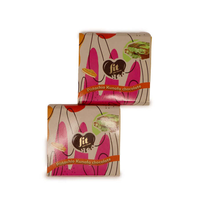FIT DUBAI CHOCOLATE { 80G } PISTACHIO KUNAFA CHOCOLATE ,MADE IN U.A.E BY MAX CHOCOLATE - Image 5