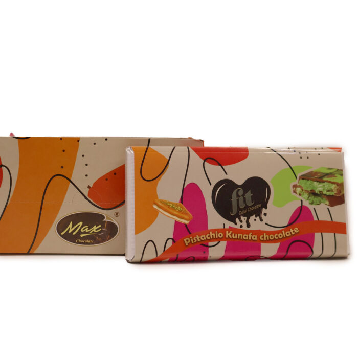 FIT DUBAI CHOCOLATE { 100G } PISTACHIO KUNAFA CHOCOLATE ,MADE IN U.A.E BY MAX CHOCOLATE - Image 2
