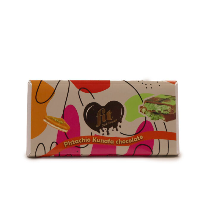 FIT DUBAI CHOCOLATE { 100G } PISTACHIO KUNAFA CHOCOLATE ,MADE IN U.A.E BY MAX CHOCOLATE - Image 3