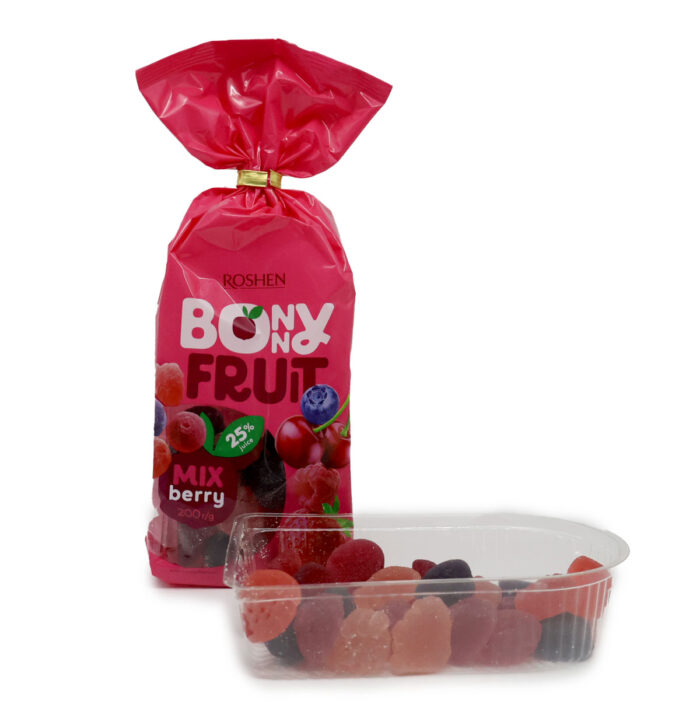 BONNY FRUIT ROSHEN MIX SUMMER/MIX CITRUS/MIX BERRY JELLY CANDY 200G , 25% FRUIT JUICE - Image 16