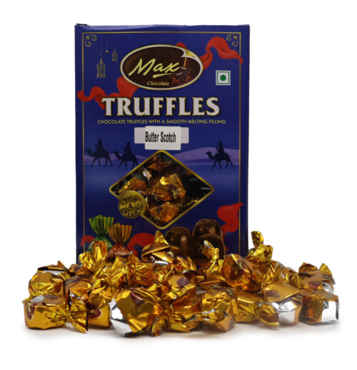 MAX TRUFFLES CHOCOLATE WITH A SMOOTH MELTING BUTTER SCOTCH FILLING {250G, 500G, 1KG}