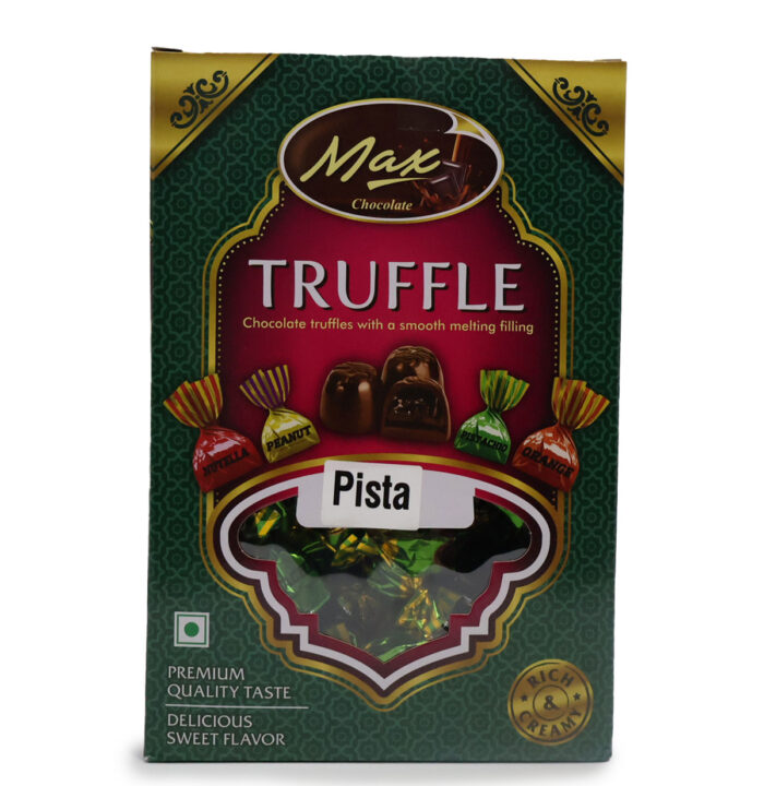 MAX TRUFFLES CHOCOLATE WITH A SMOOTH MELTING PISTACHIO FILLING {250G, 500G, 1KG} - Image 2