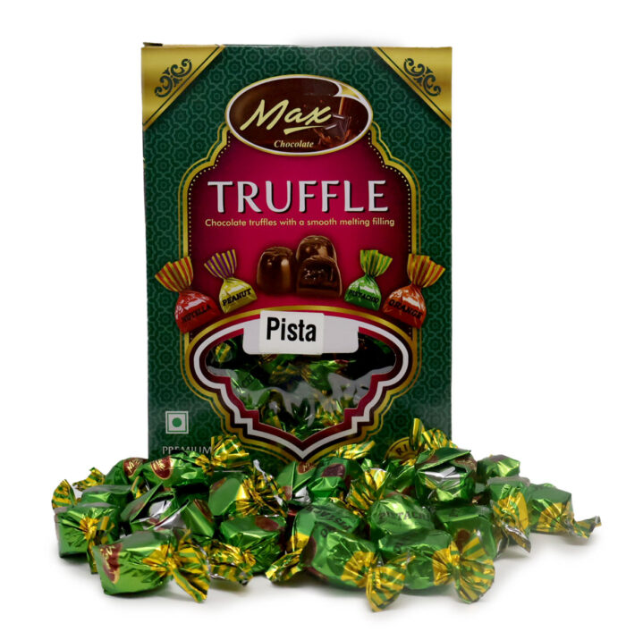 MAX TRUFFLES CHOCOLATE WITH A SMOOTH MELTING PISTACHIO FILLING {250G, 500G, 1KG} - Image 3
