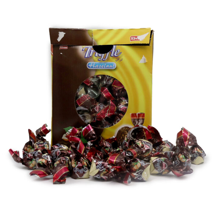 TRUFFLE MILK CHOCO WITH HAZELNUT FLAVOURED CREAM AND CRISPY RICE BY ELVAN{ 250G, 500G, 1KG } - Image 2