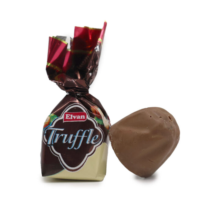 TRUFFLE MILK CHOCO WITH HAZELNUT FLAVOURED CREAM AND CRISPY RICE BY ELVAN{ 250G, 500G, 1KG }