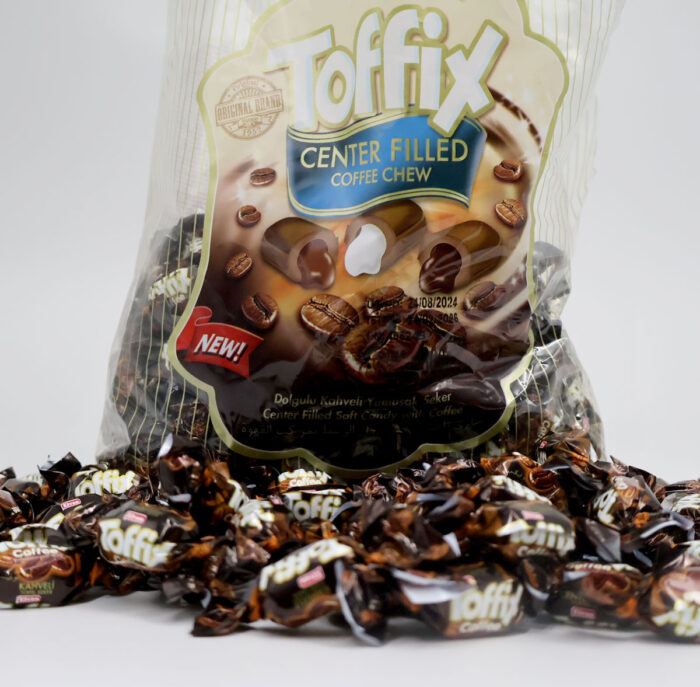 TOFFIX CENTER FILLED SOFT CANDY WITH COFFEE BY ELVAN { 250G, 500G, 800G }