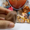 TRUFFLE BAG 500G MILKY CHOCOLATE WITH CRISPED RICE FILING AND HAZELNUT, STRAWBERRY, COCONUT, CARAMEL CREAM - Image 9