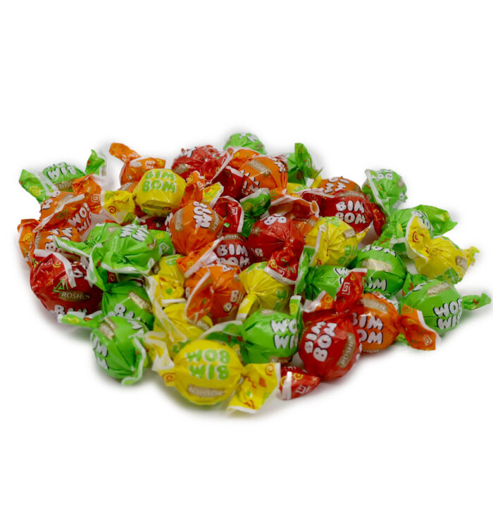 Roshen Bim Bom Hard Candy with Fruit Flavor Filling { 250G, 500G, 1KG } - Image 2