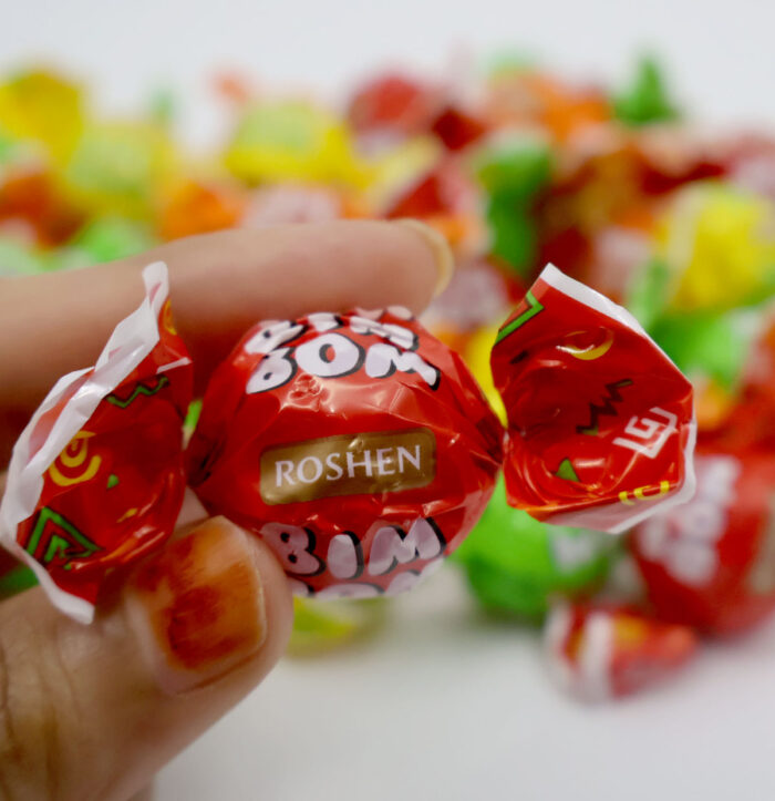 Roshen Bim Bom Hard Candy with Fruit Flavor Filling { 250G, 500G, 1KG } - Image 6
