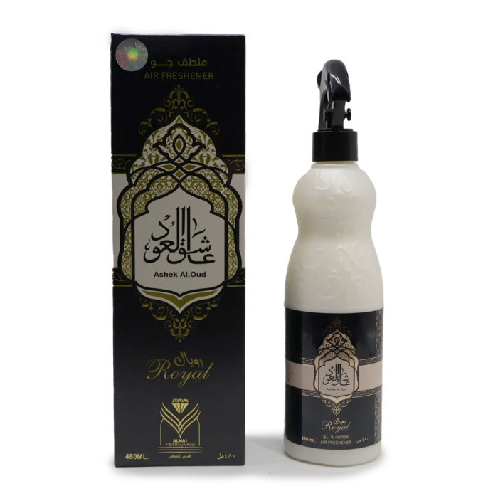 Ashek Al.Oud Royal Air Freshener 480ML By Almas Perfumes, { For Carpets, Sofas And Curtains } - Image 5