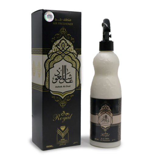 Ashek Al.Oud Royal Air Freshener 480ML By Almas Perfumes, { For Carpets, Sofas And Curtains }