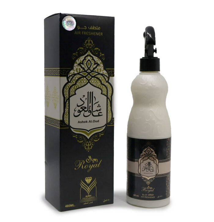 Ashek Al.Oud Royal Air Freshener 480ML By Almas Perfumes, { For Carpets, Sofas And Curtains }