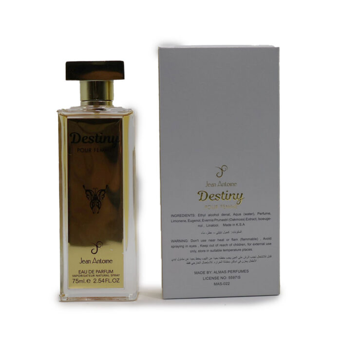 Destiny Pour Femme  Eau De Parfum 75ml By Jean Antoine Perfumes - Image 3
