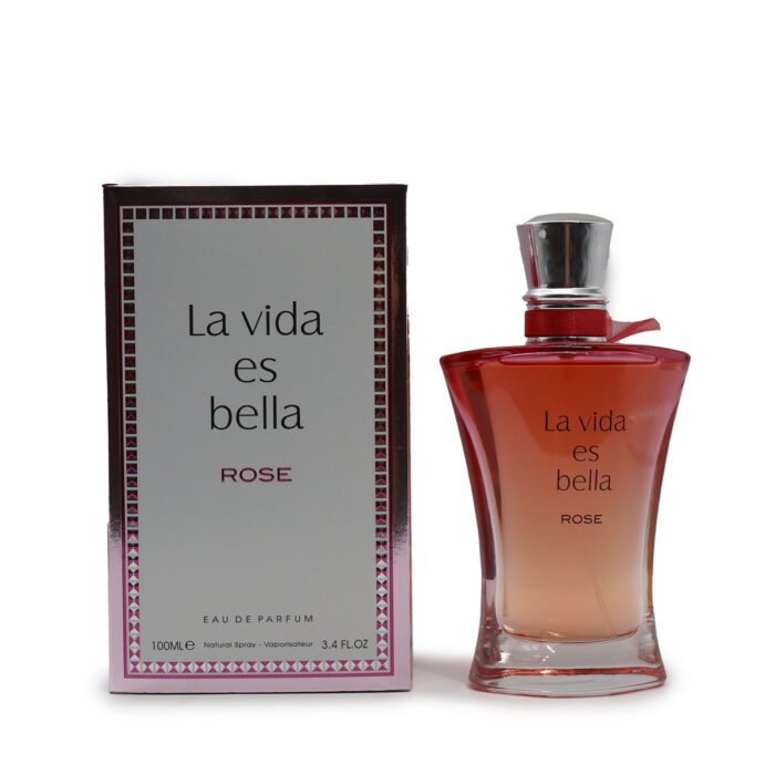 La vida es bella ROSE Eau De Parfum 100ML By Fragrance World - Image 2