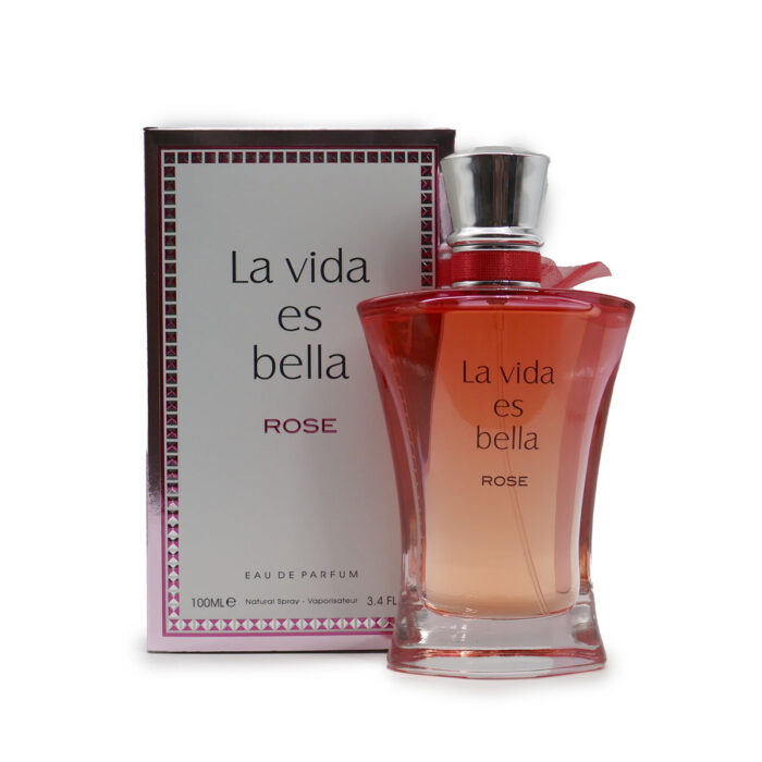 La vida es bella ROSE Eau De Parfum 100ML By Fragrance World - Image 4
