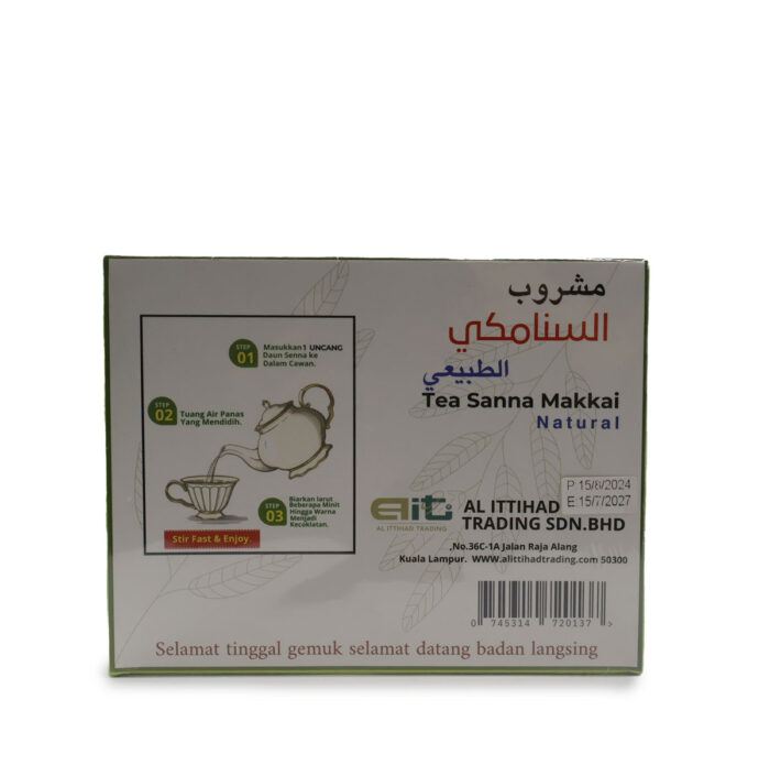 AL MADINAH Tea Sanna Makkai Drink , Minimim Pelangsingan Badan High Quality Natural Product { 15 TEA BAG UNCANG , 25 TEA BAG UNCANG } - Image 3