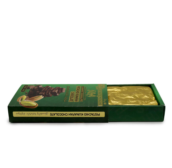 PISTACHIO KUNAFAH CHOCOLATE DUBAI 240G , 90% OF PASTE PURE PISTACHIO BY ALTAJ - Image 5