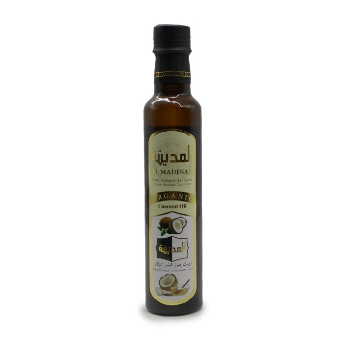 AL MADINAH ORGANIC COCONUT OIL , Cold Pressed Extracts From Fresh Cocount { 250ML, 500ML } - Image 5