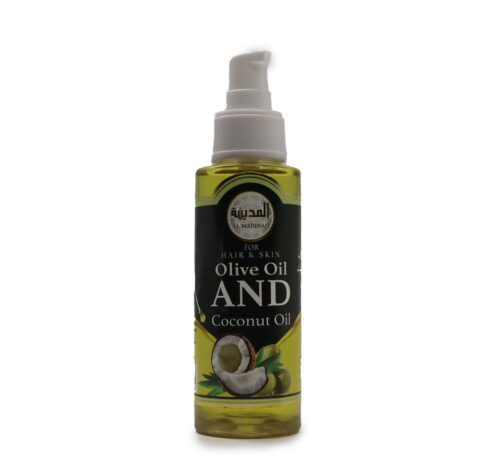 AL MADINAH OLIVE OIL & COCONUT OIL Extra Virgin Spray For Hair & Skin 100ML