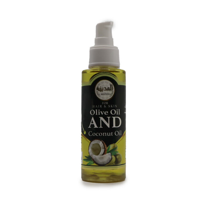 AL MADINAH OLIVE OIL & COCONUT OIL Extra Virgin Spray For Hair & Skin 100ML