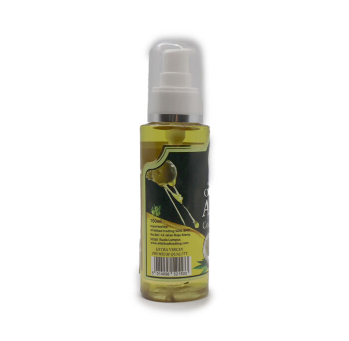 AL MADINAH OLIVE OIL & COCONUT OIL Extra Virgin Spray For Hair & Skin 100ML - Image 7
