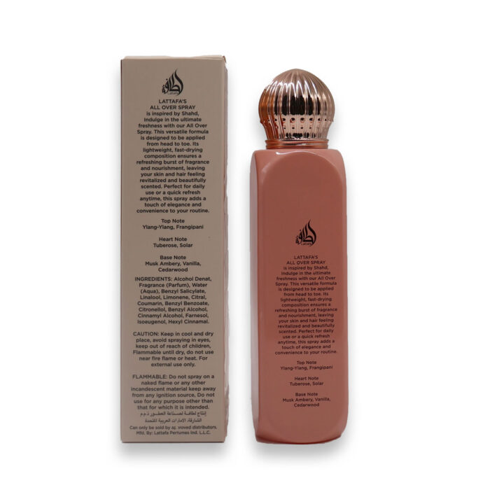 LATTAFA SHAHD MINYAK WANGI - 150ML ALL OVER SPRAY PERFUMES - Image 4