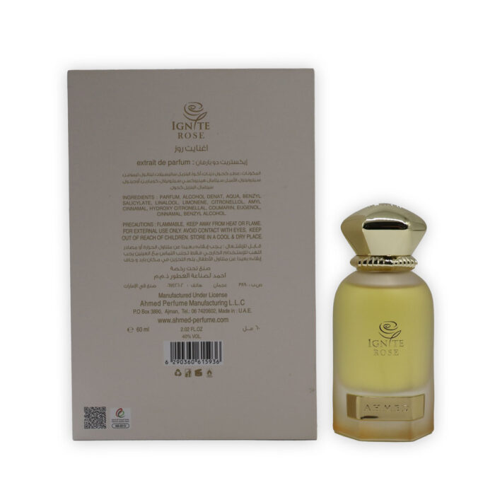 AHMED AL MAGHRIBI IGNITE ROSE MINYAK WANGI - 60ML EXTRAIT DE PARFUM - Image 5
