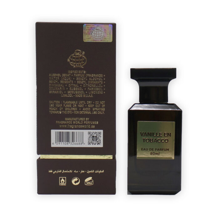 Fragrance World Vanille En Tobacco Minyak Wangi - 80ML Eau De Parfum - Image 4