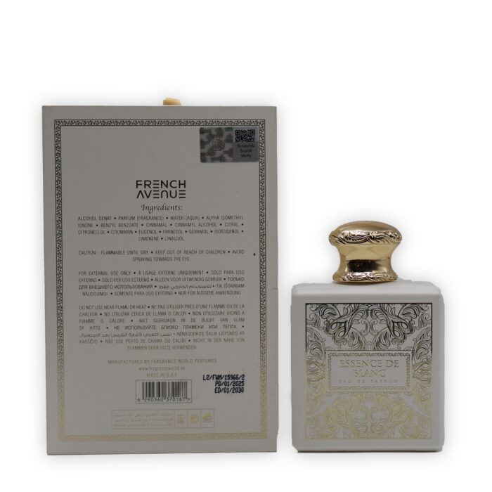 French Avenue Essence De Blanc Minyak Wangi - 100ML Eau De Parfum - Image 6