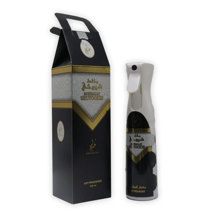 KHADLAJ MUKHALLAT SHUYOOKHI Perfume Penyegar Udara - 320ML Air Freshener Made By KHADLAJ - Image 5