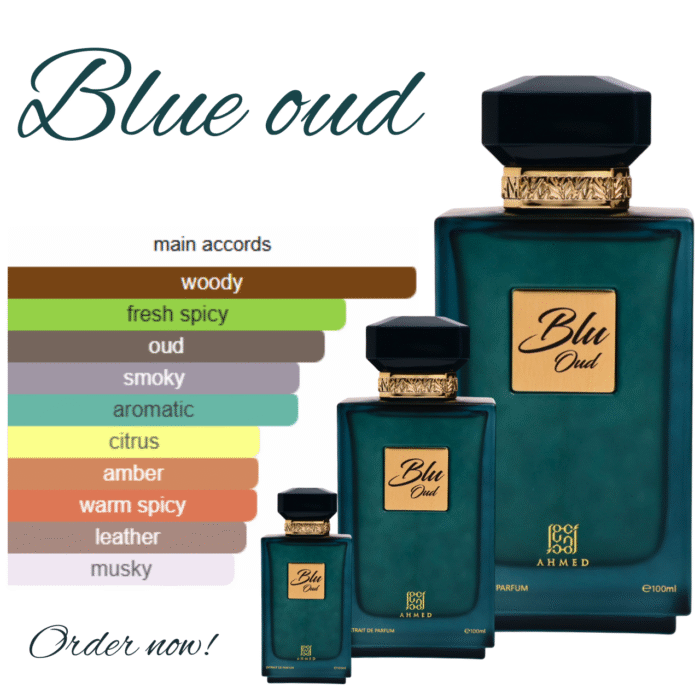 Blu Oud Extrait Ahmed Al Maghribi EDP 100ml Minyak Wangi For Man For women Unisex Fragrance Long Lasting Perfumes - Image 4