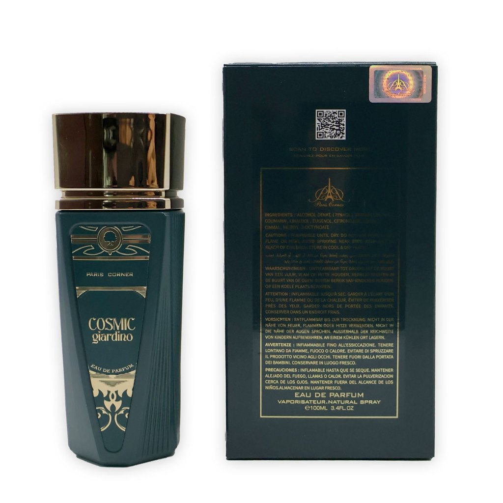 Cosmic Giardino Paris Corner EDP 100ml For Unisex - Image 4